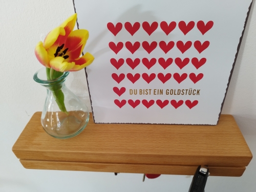 Schlüsselbrett Rita aus Buche Massivholz